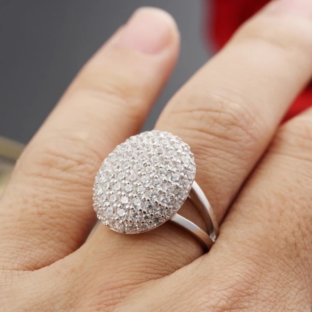 💍NEW 925 SILVER DIAMOND ENGAGEMENT RING💍 - Picture 4 of 7